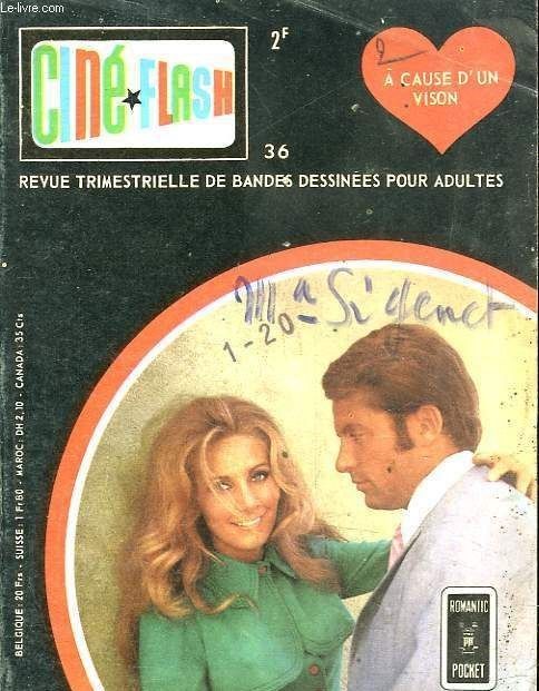 CINE FLASH magazine side cover Issue 36   1971