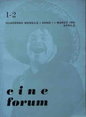 CINEFORUM magazine side cover Issue 1/2 March/April 1961
