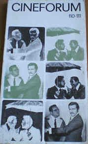 CINEFORUM magazine side cover Issue 110/111 January/February 1972