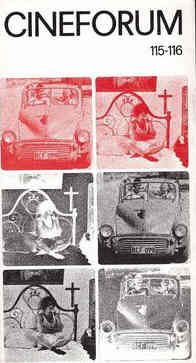 CINEFORUM magazine side cover Issue 115/116 July/August 1972
