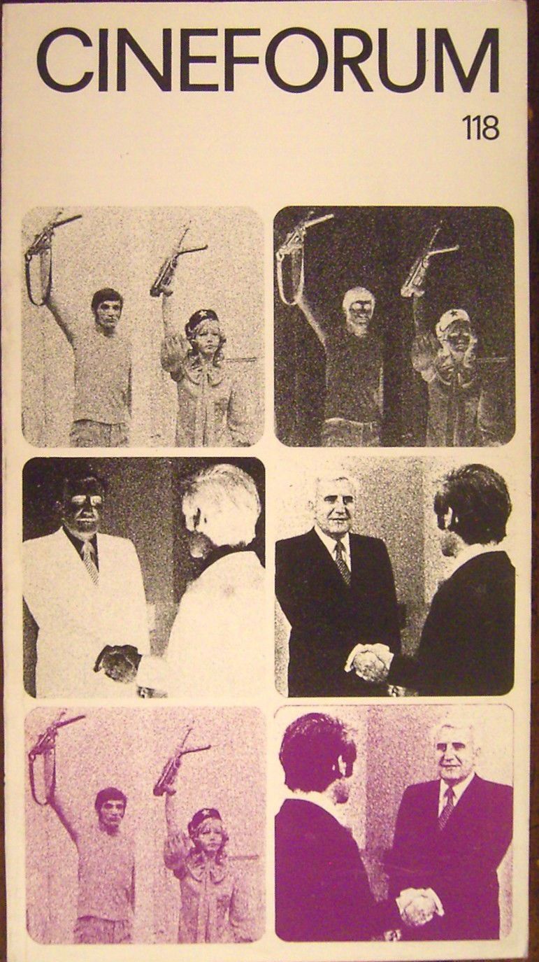 CINEFORUM magazine side cover Issue 118 October/December 1972