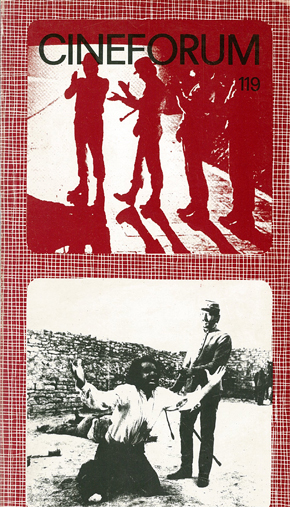 CINEFORUM magazine side cover Issue 119 January 1973