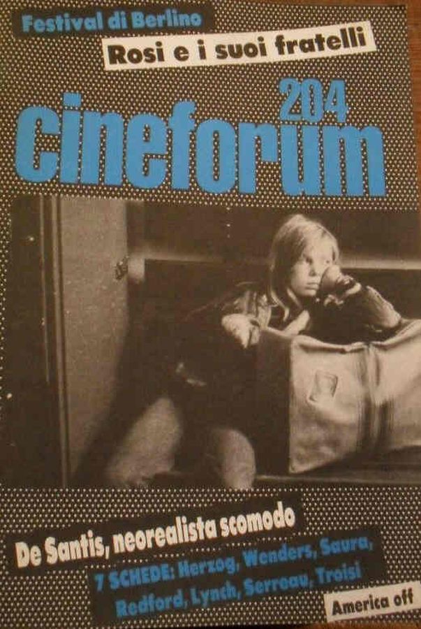 CINEFORUM magazine side cover Issue 204  1981