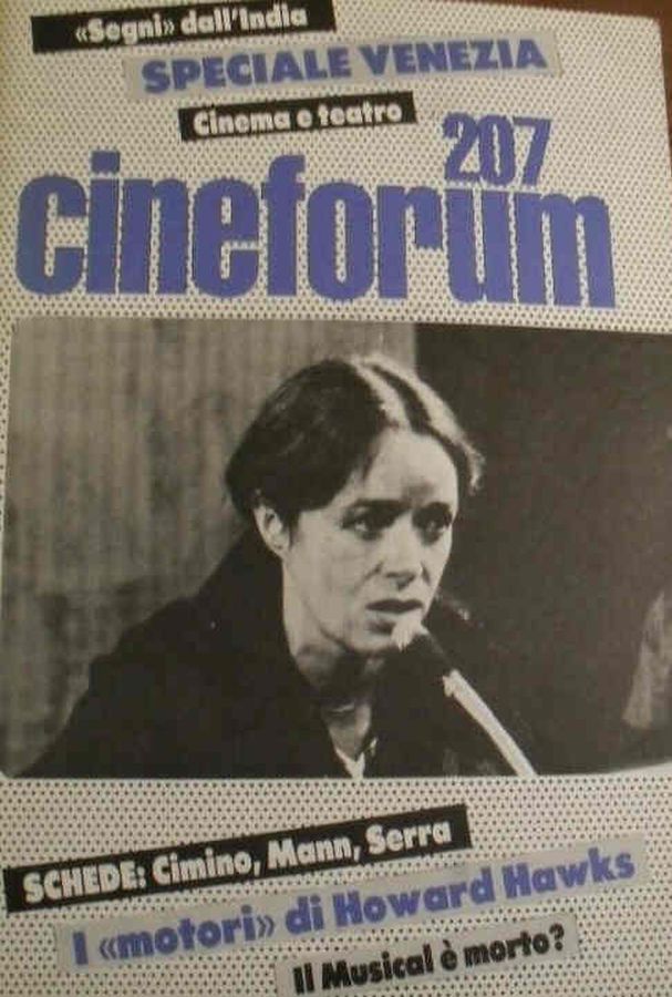 CINEFORUM magazine side cover Issue 207  1981