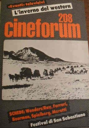 CINEFORUM magazine side cover Issue 208  1981