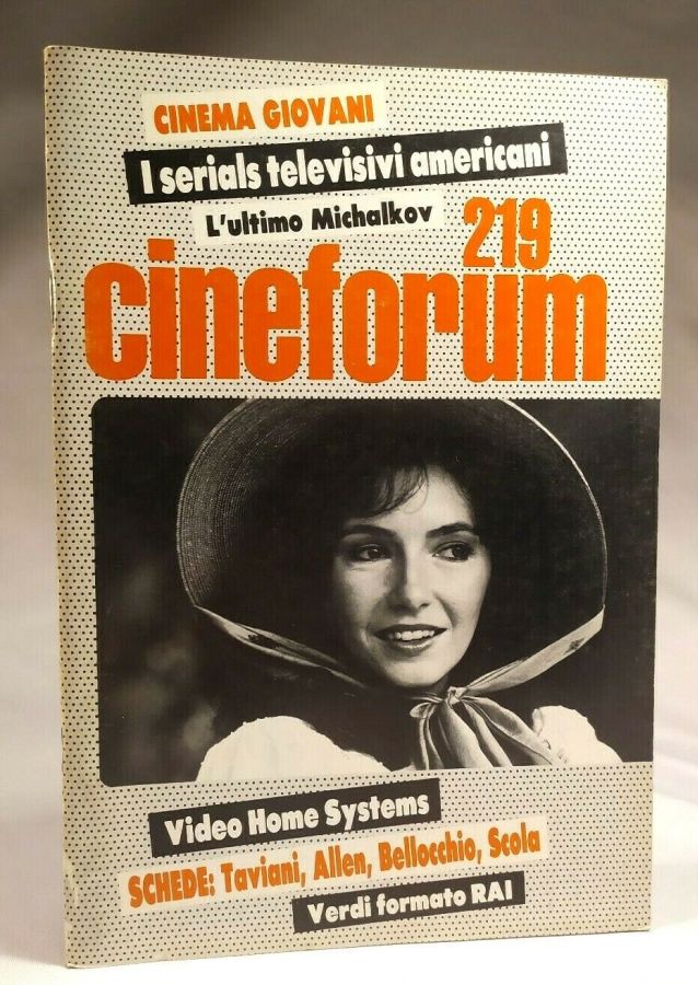 CINEFORUM magazine side cover Issue 219  1982