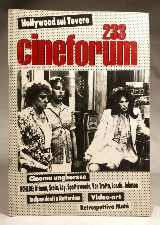 CINEFORUM magazine side cover Issue 233  1984