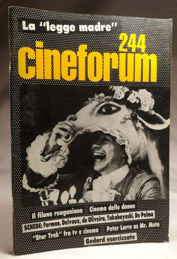 CINEFORUM magazine side cover Issue 244  1985