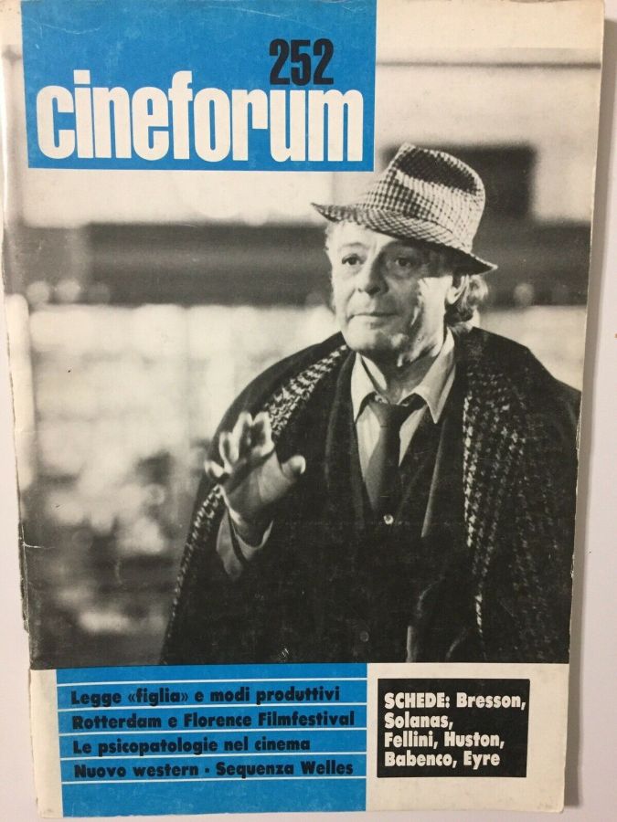CINEFORUM magazine side cover Issue 252  1986