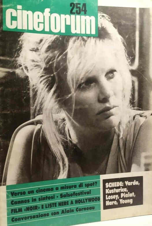 CINEFORUM magazine side cover Issue 254  1986