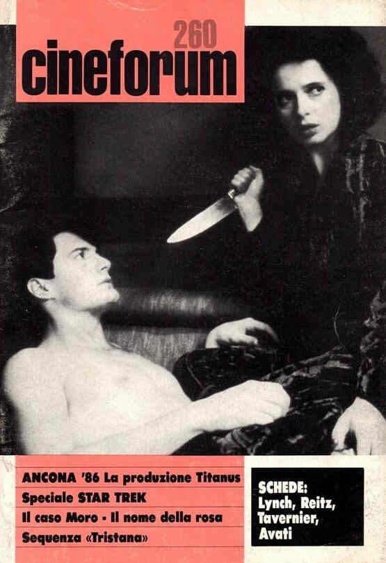 CINEFORUM magazine side cover Issue 260  1986