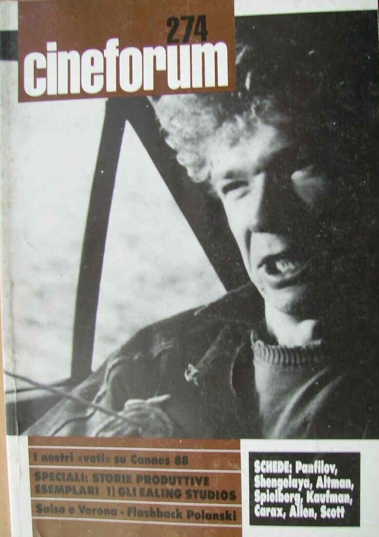CINEFORUM magazine side cover Issue 274  1988