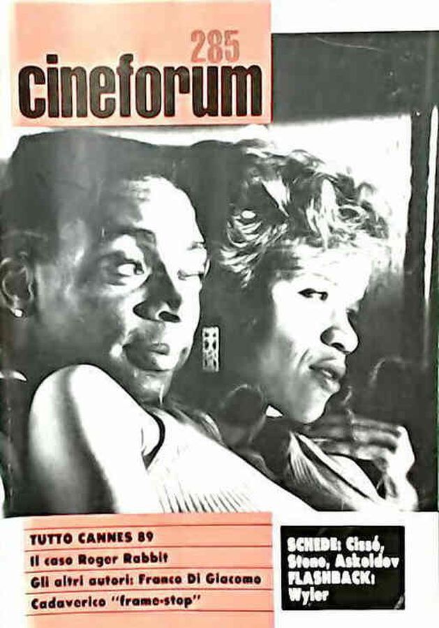 CINEFORUM magazine side cover Issue 285  1989
