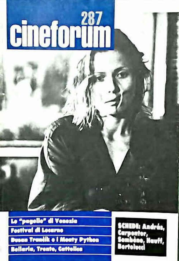 CINEFORUM magazine side cover Issue 287 September 1989