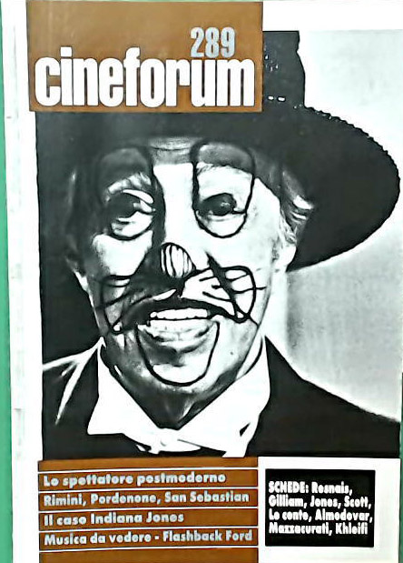 CINEFORUM magazine side cover Issue 289  1989