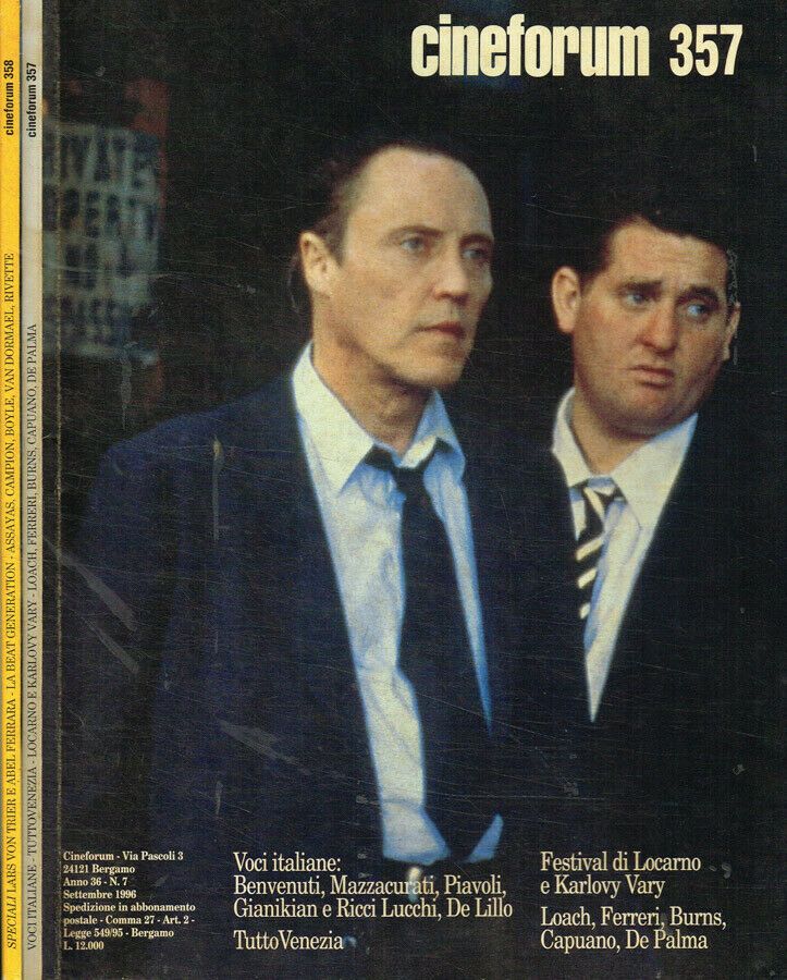 CINEFORUM magazine side cover Issue 357  1996