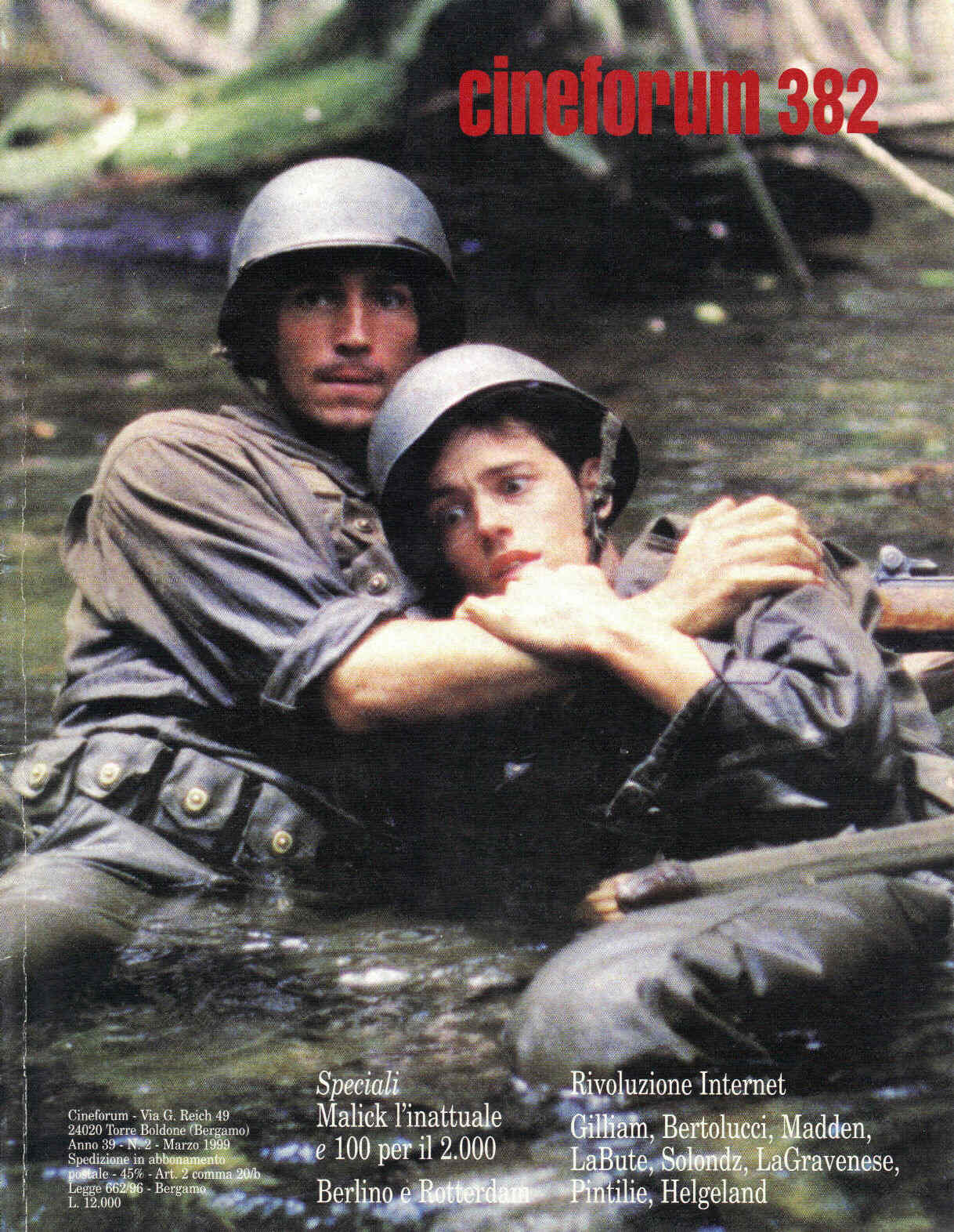 CINEFORUM magazine side cover Issue 382  1999