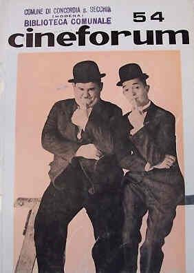 CINEFORUM magazine side cover Issue 54 April 1966