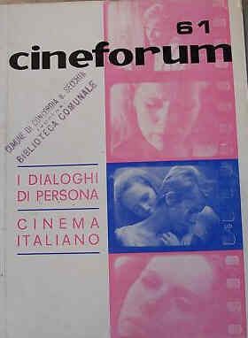 CINEFORUM magazine side cover Issue 61 January 1967