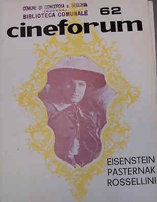 CINEFORUM magazine side cover Issue 62 February 1967