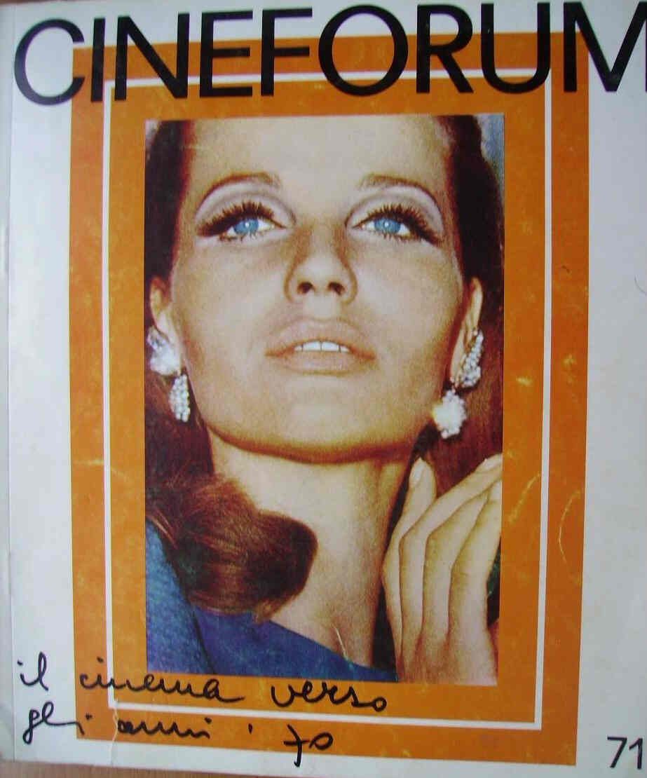 CINEFORUM magazine side cover Issue 71 January 1968