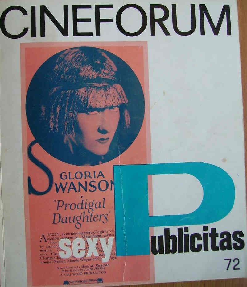 CINEFORUM magazine side cover Issue 72 February 1968