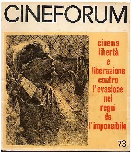 CINEFORUM magazine side cover Issue 73 March 1968