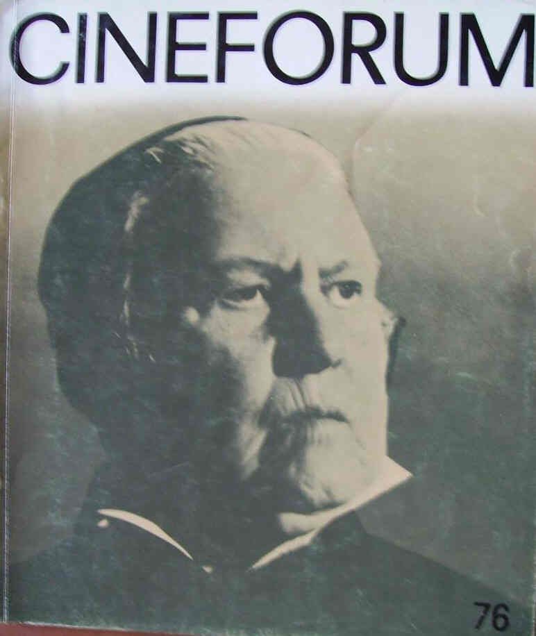 CINEFORUM magazine side cover Issue 76 June/July 1968