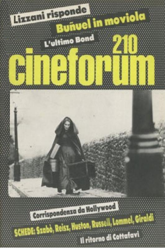 CINEFORUM magazine side cover Issue 210   1981