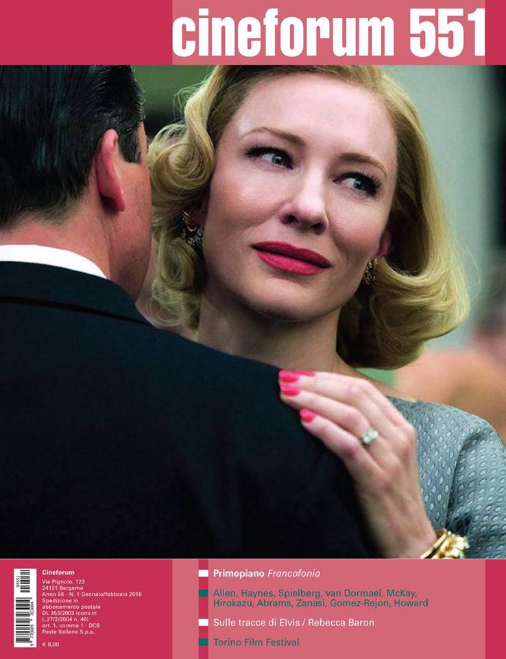 CINEFORUM magazine side cover Issue 551 January/February 2016