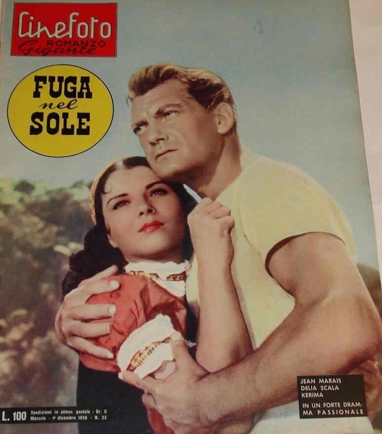 CINEFOTO ROMANZO GIGANTE magazine side cover Issue 22 1 December 1956