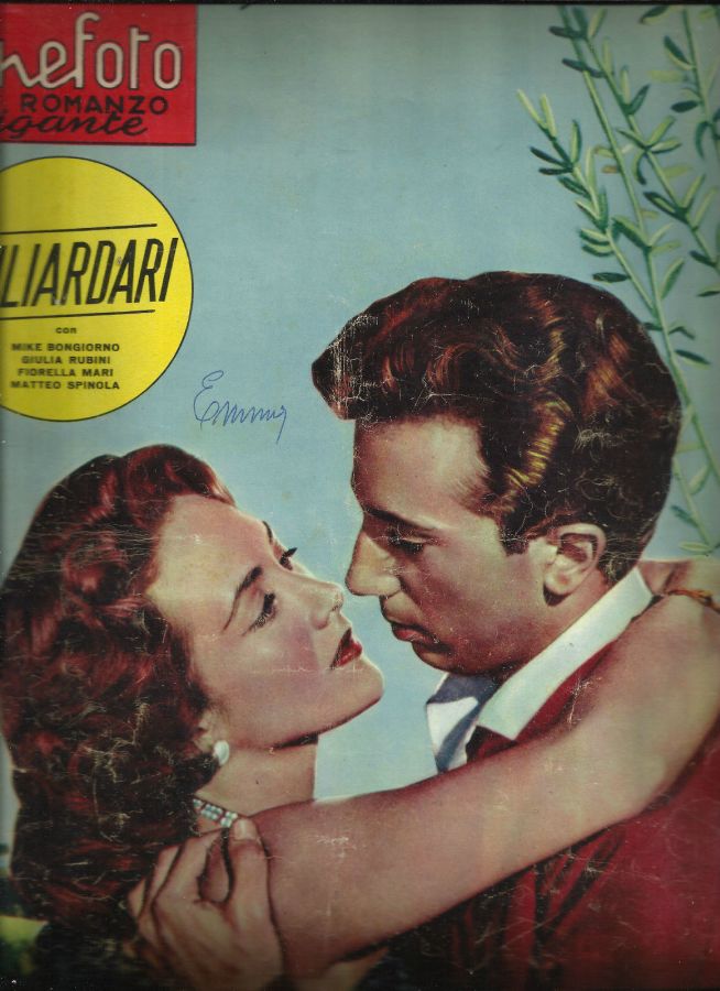 CINEFOTO ROMANZO GIGANTE magazine side cover Issue 25 1 March 1957