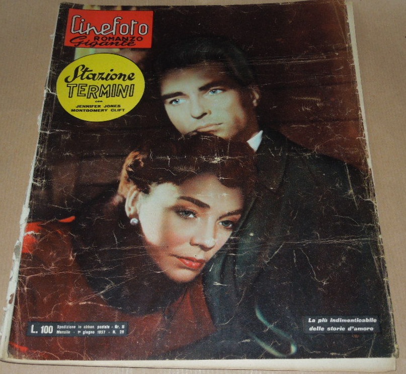 CINEFOTO ROMANZO GIGANTE magazine side cover Issue 28 1 June 1957