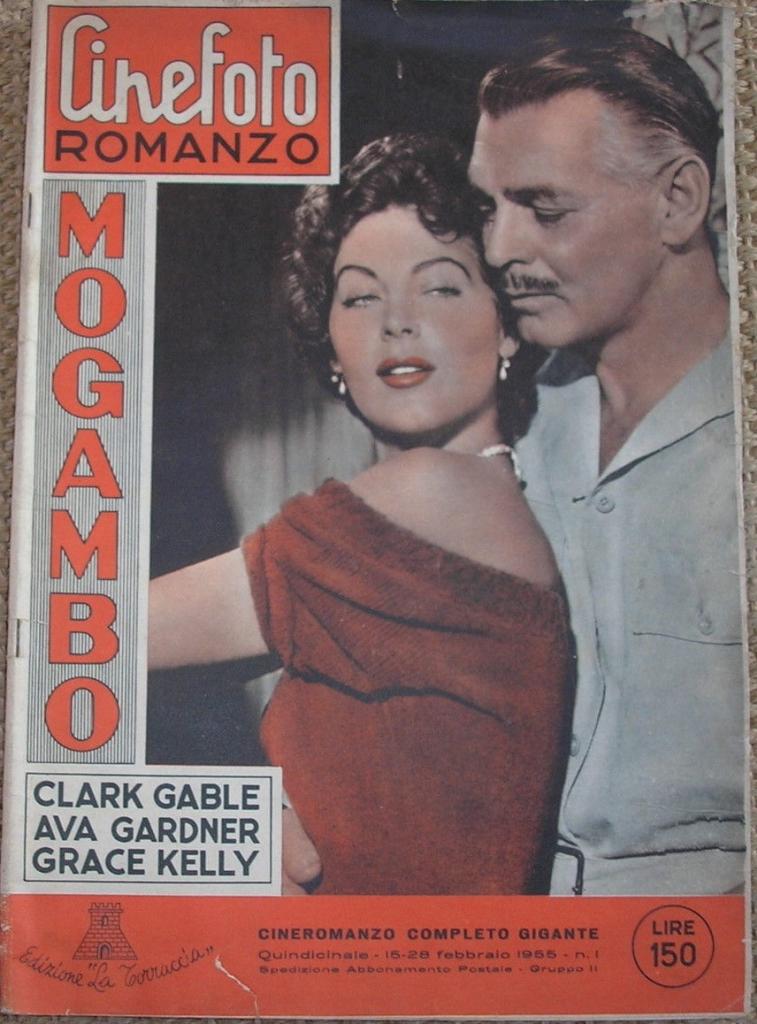 CINEFOTO ROMANZO magazine side cover Issue 1 15 February 1955