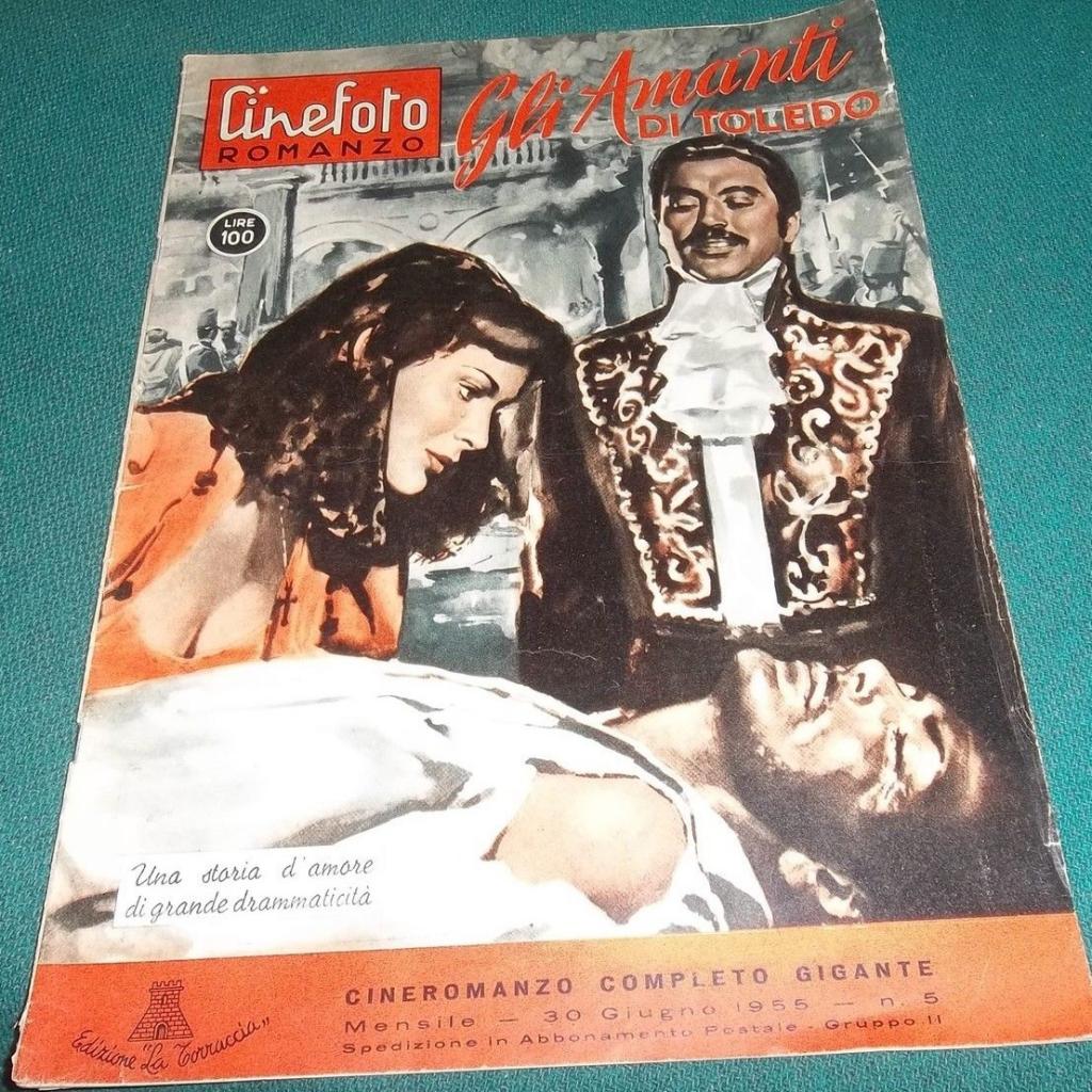 CINEFOTO ROMANZO magazine side cover Issue 5 30 June 1955