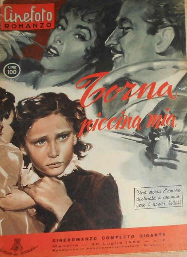 CINEFOTO ROMANZO magazine side cover Issue 6 30 July 1955