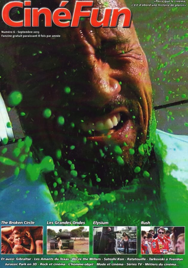 CINEFUN magazine side cover Issue 6 September 2013