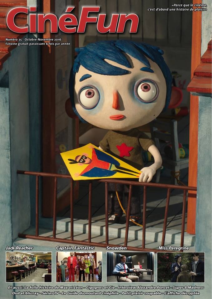 CINEFUN magazine side cover Issue 25  October/November 2016
