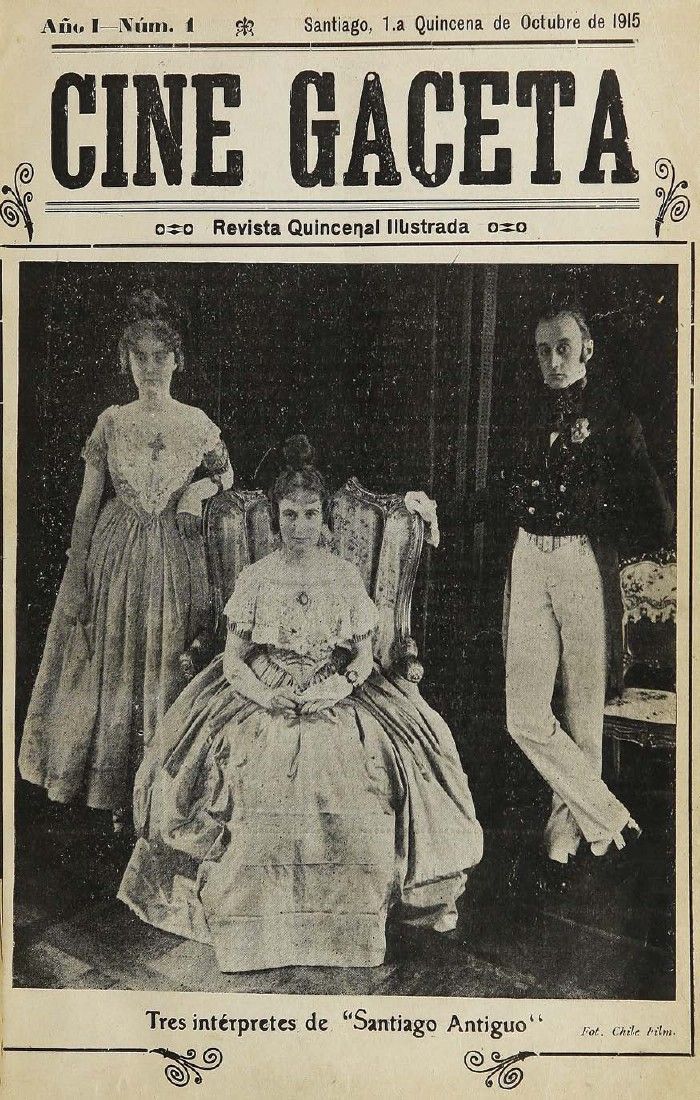 CINE GACETA magazine side cover Issue 1 1 October 1915