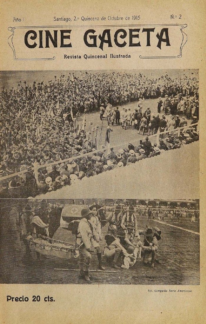 CINE GACETA magazine side cover Issue 2 15 October 1915