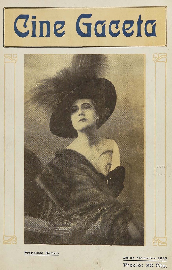 CINE GACETA magazine side cover Issue 4-5 25 December 1915