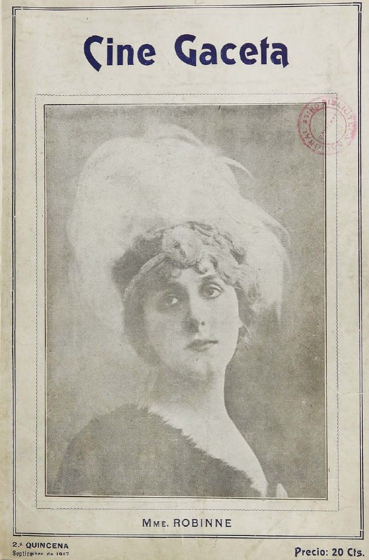 CINE GACETA magazine side cover Issue 2 15 September 1917