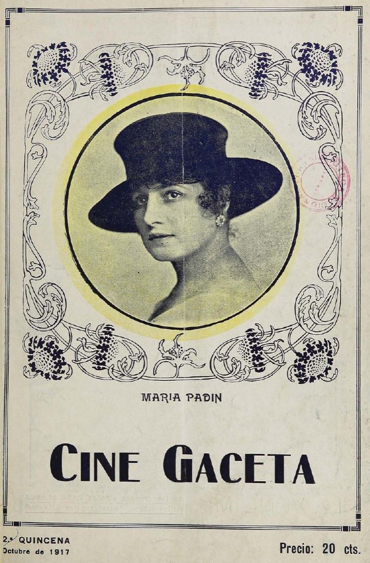 CINE GACETA magazine side cover Issue 4 15 October 1917