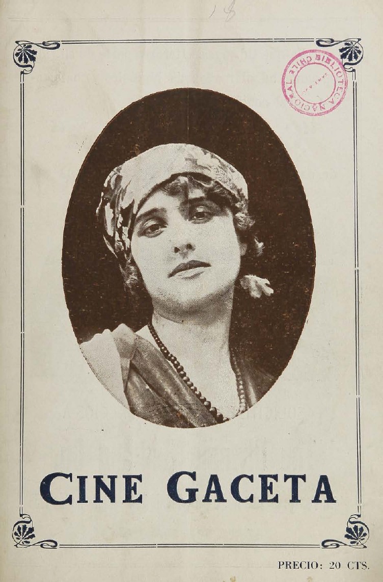 CINE GACETA magazine side cover Issue 15 30 April 1918