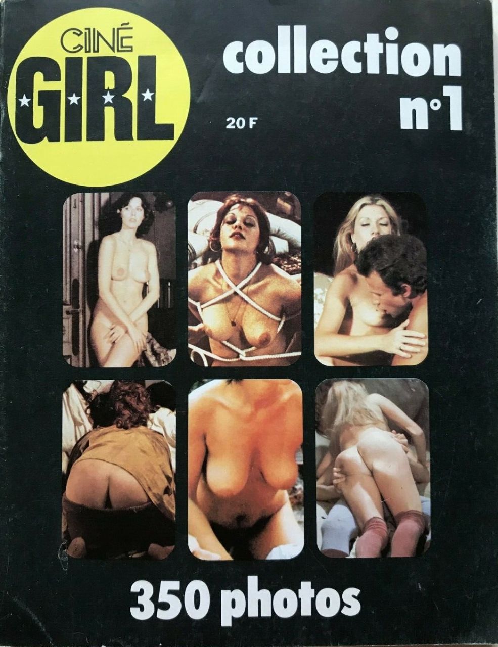 CINE GIRL magazine side cover Issue 1  Collection # 1   1981