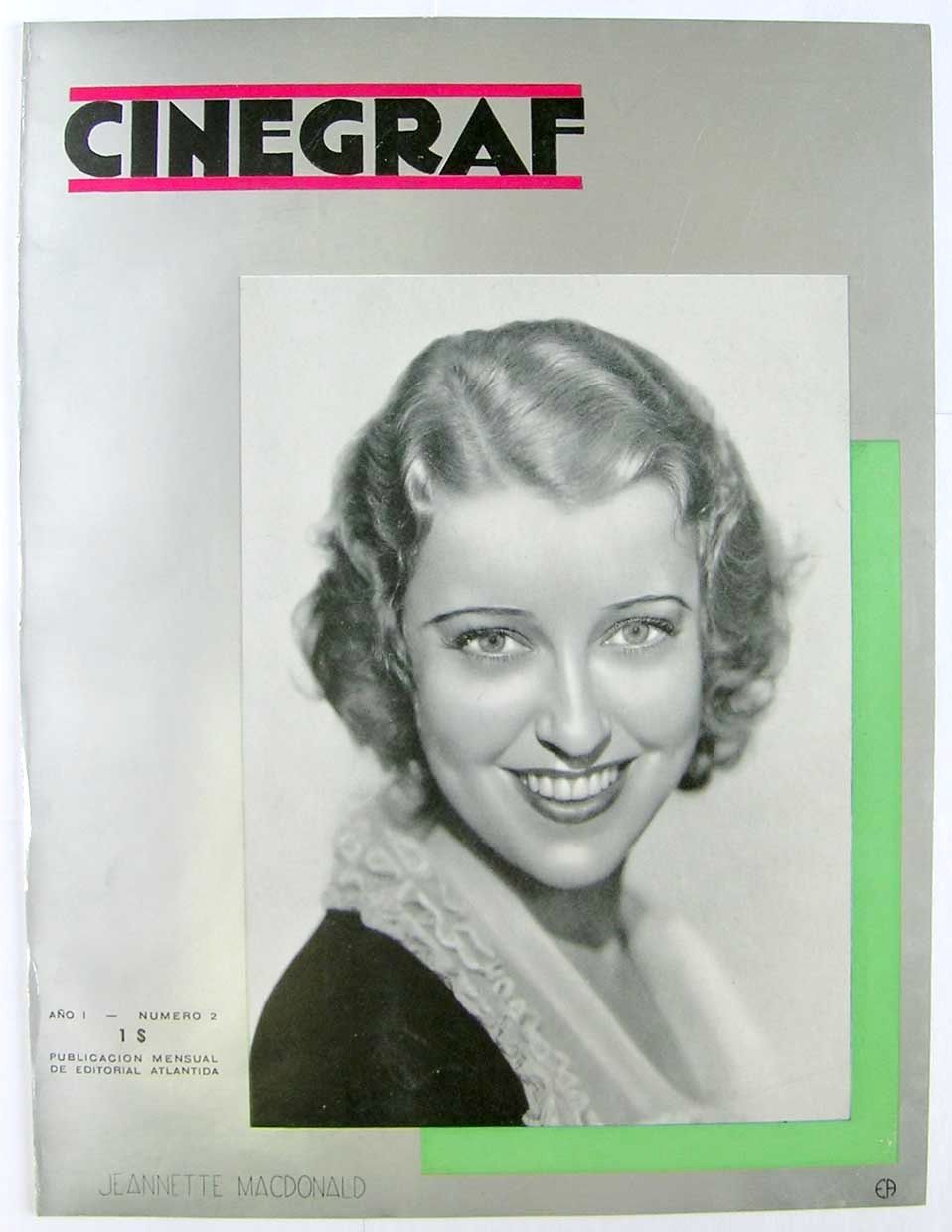 CINEGRAF magazine side cover Issue 2 May 1932