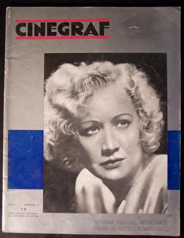 CINEGRAF magazine side cover Issue 3 June 1932