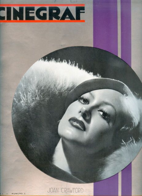 CINEGRAF magazine side cover Issue 5 August 1932
