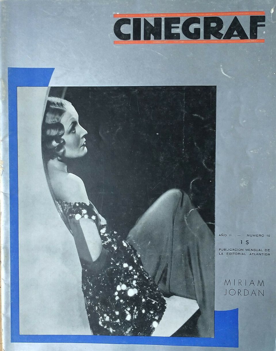 CINEGRAF magazine side cover Issue 16  July 1933
