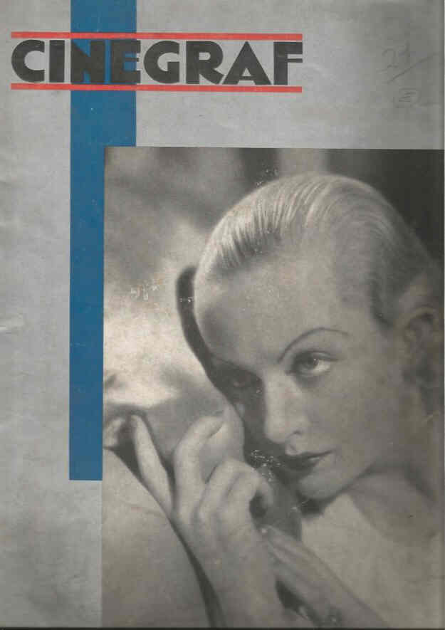 CINEGRAF magazine side cover Issue 21 December 1933
